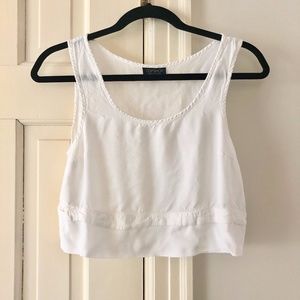 TOPSHOP White Cropped Tank